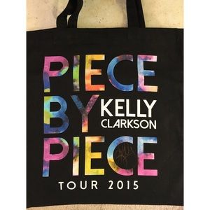 AUTOGRAPHED Kelly Clarkson Tote Bag "2015 Piece By Piece Tour" Merch NEW NWOT